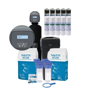 SUPREME LOGIQUE 40D_MN-SET-1, zmiękczacz wody, EASY-IQ 269/PENTAIR, UP-FLOW, mono PURE SOFT MONO, system DLFR, butla 10X44. All inclusive: zmiękczacz, 2 x korpus 10", płytka, klucz, wkłady mechaniczne oraz węglowe, sól, tester, węże popłuczyn.